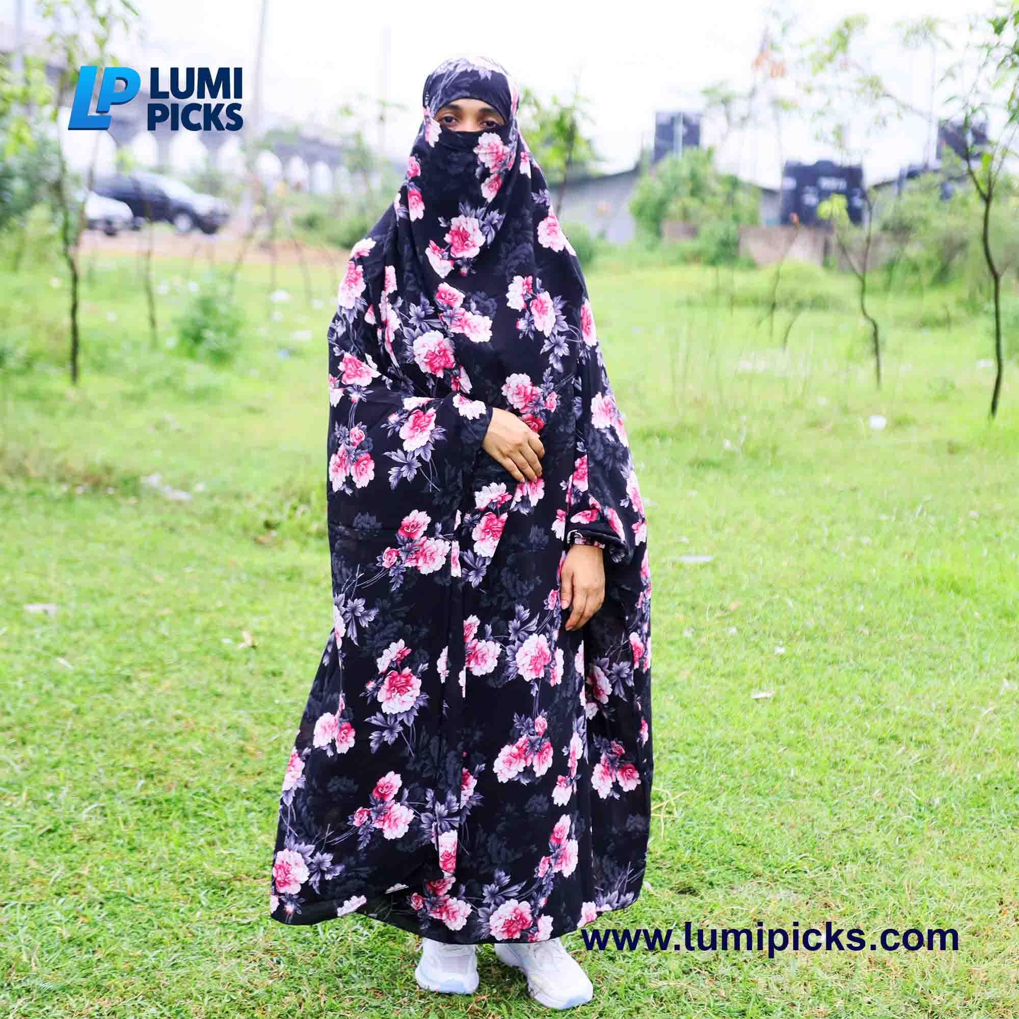 দুবাই চেরী কাপড়ের সিঙ্গেল লং খিমার (CK-54)