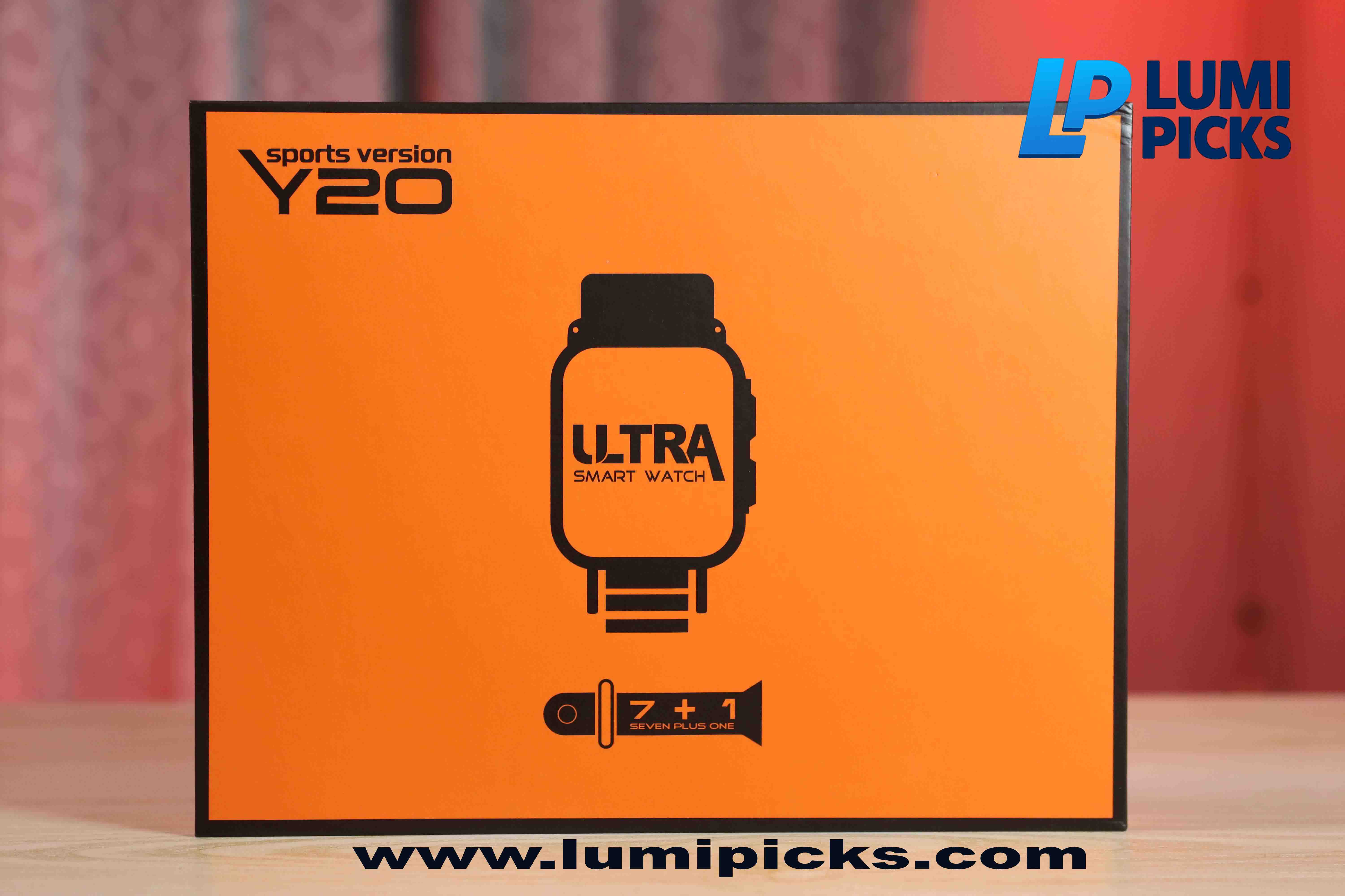 Y20 Ultra Smart Watch Sports Version with 7 Strap