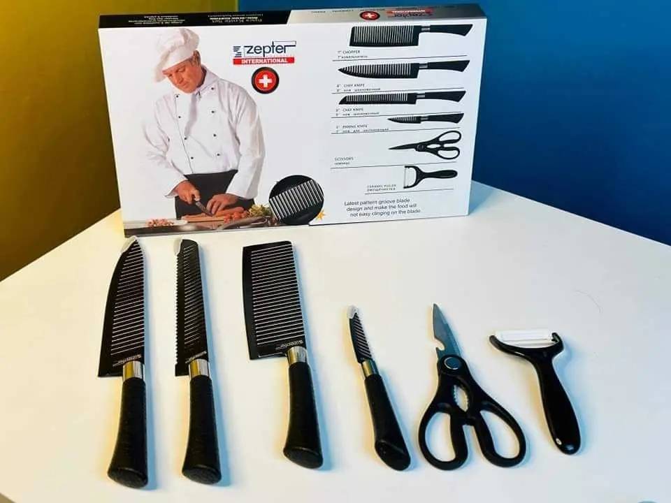 Zepter Stainless Steel  6Pcs Kitchen Knife Set